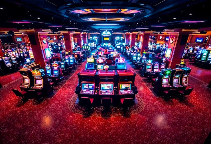 Studio live dealer profesional Bonanza Gold dengan pencahayaan HD dan dealer berpengalaman