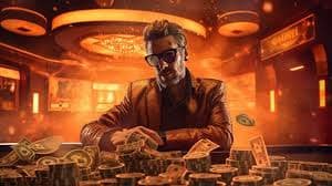 Studio live dealer Grand Slam dengan pencahayaan profesional dan kamera multi-sudut